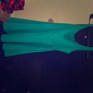 Fit and Flare Green Dress